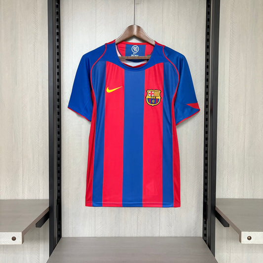 Camisa Retrô do Barcelona Home 2004/05 Torcedor