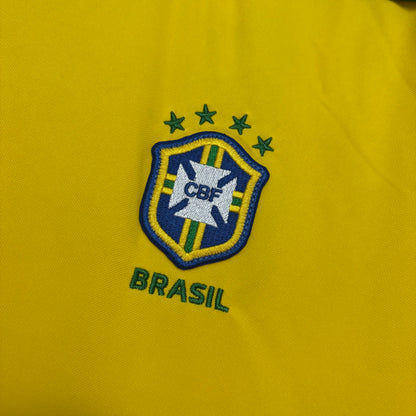 Camisa Retrô Manga Longa da Seleção Brasileira Home 1998 Torcedor