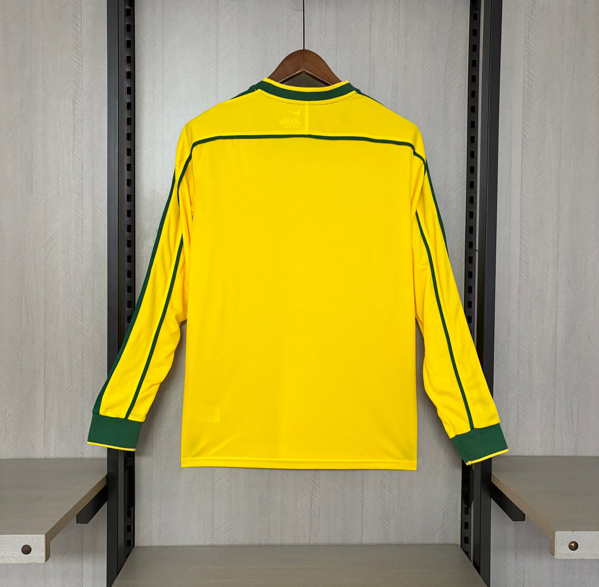 Camisa Retrô Manga Longa da Seleção Brasileira Home 1998 Torcedor