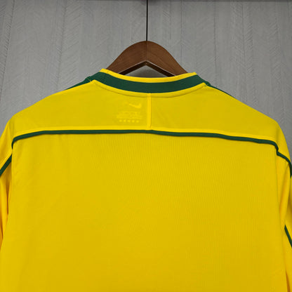 Camisa Retrô Manga Longa da Seleção Brasileira Home 1998 Torcedor