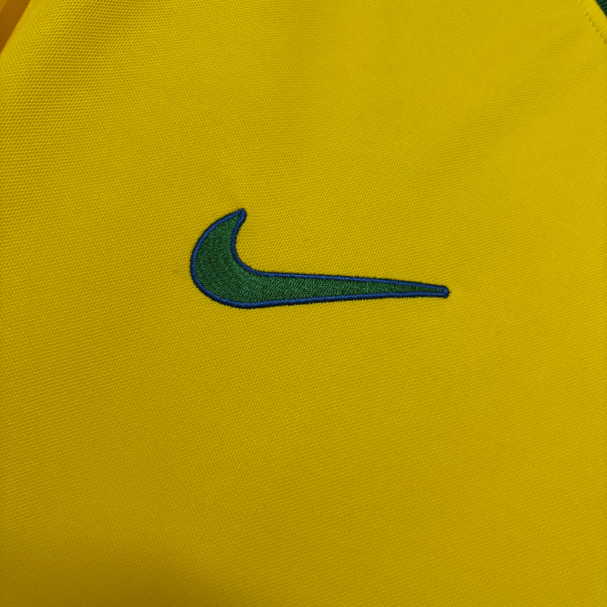 Camisa Retrô Manga Longa da Seleção Brasileira Home 1998 Torcedor