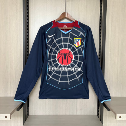 Camisa Retrô Manga Longa do Atlético de Madrid Away 2004 Torcedor