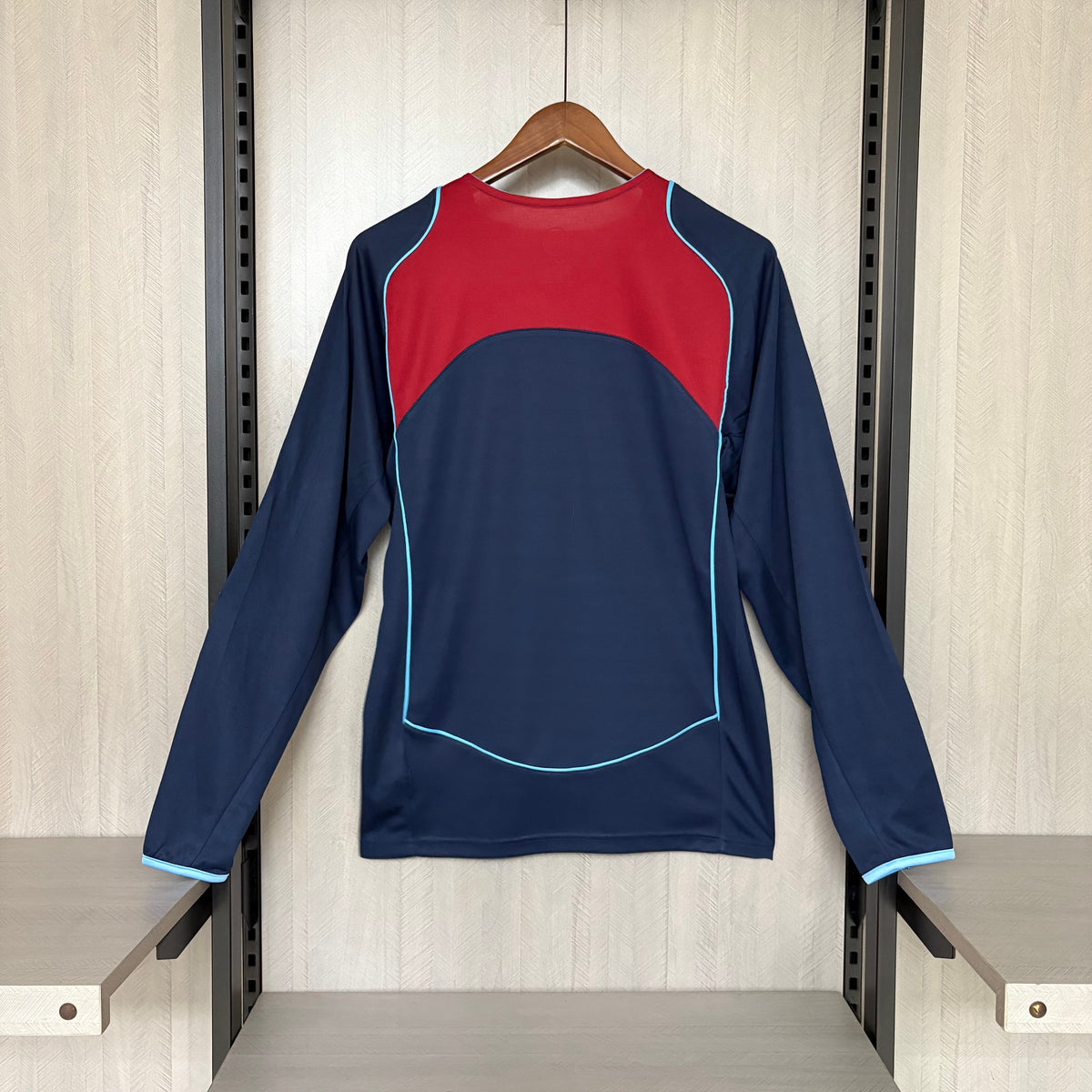 Camisa Retrô Manga Longa do Atlético de Madrid Away 2004 Torcedor