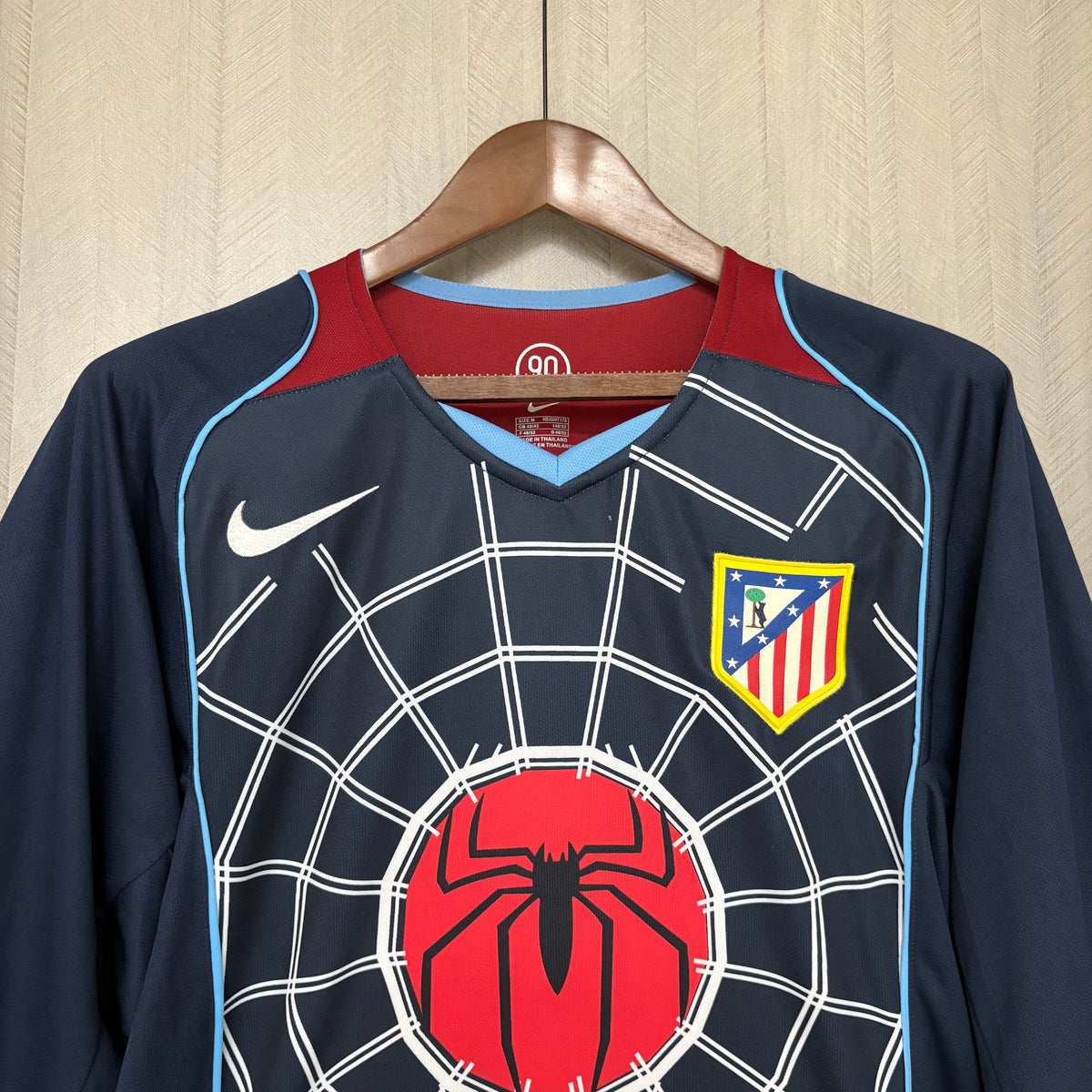 Camisa Retrô Manga Longa do Atlético de Madrid Away 2004 Torcedor