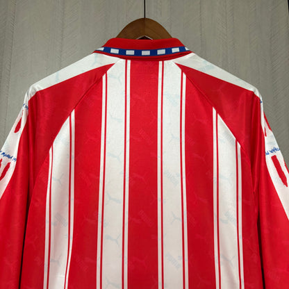 Camisa Retrô Manga Longa do Atlético de Madrid Home 1994/95 Torcedor