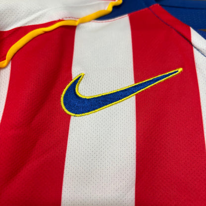 Camisa Retrô Manga Longa do Atlético de Madrid Home 2004/05 Torcedor