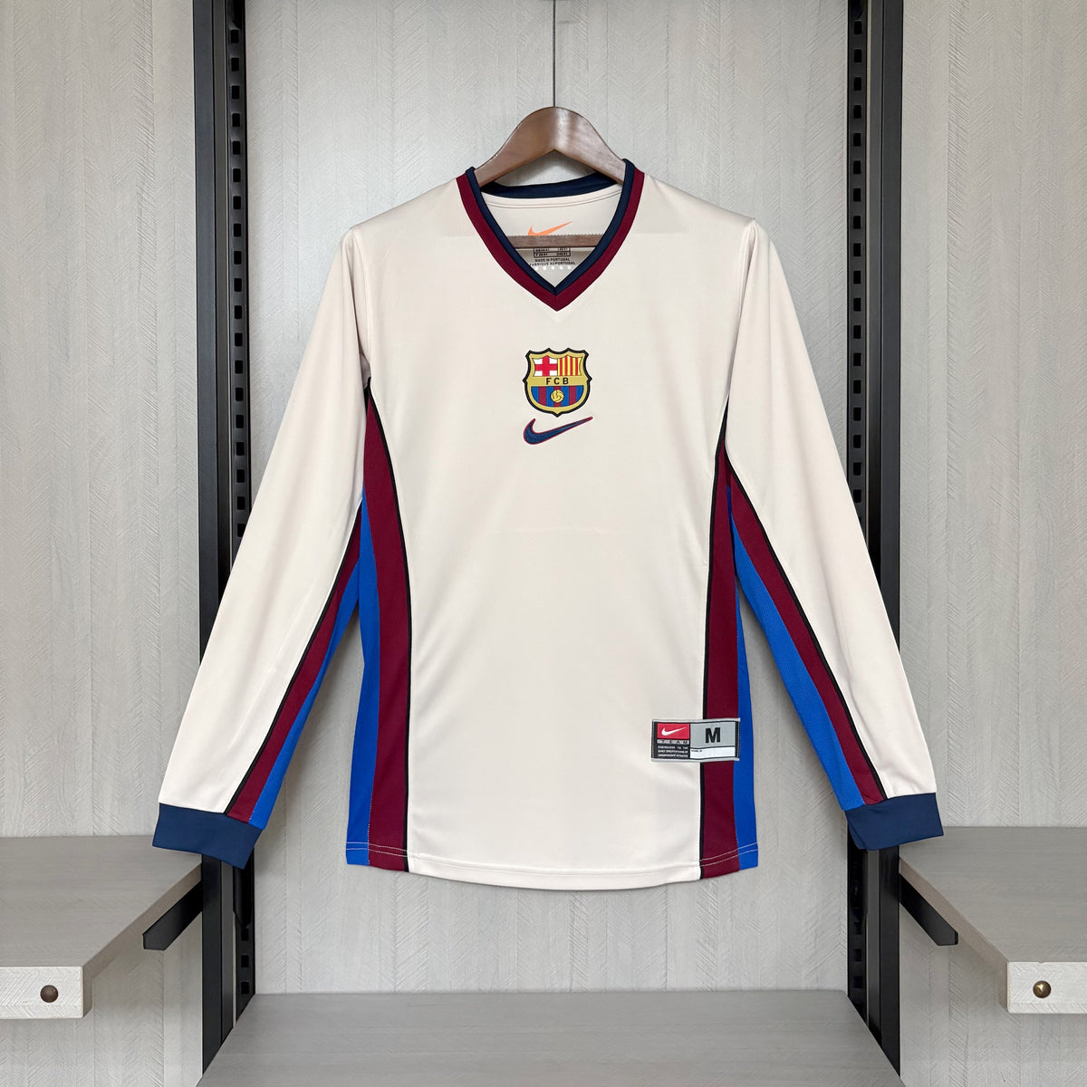 Camisa Retrô Manga Longa do Barcelona Away 1998/99 Torcedor