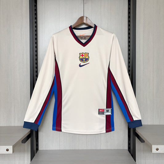 Camisa Retrô Manga Longa do Barcelona Away 1998/99 Torcedor