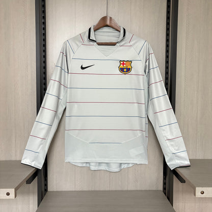 Camisa Retrô Manga Longa do Barcelona Away 2003/04 Torcedor
