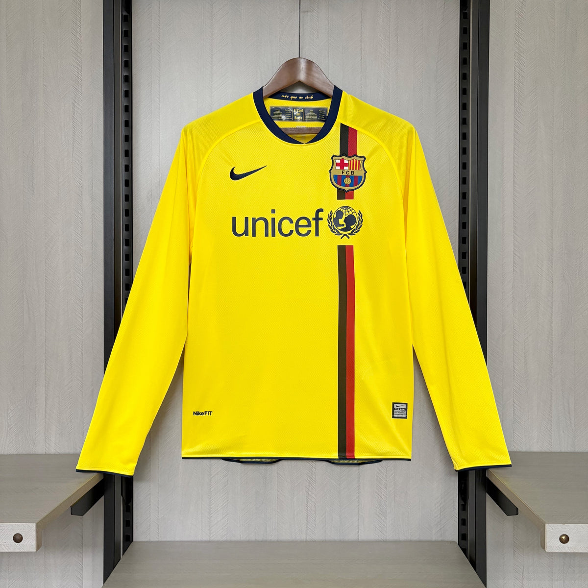 Camisa Retrô Manga Longa do Barcelona Away 2008/09 Torcedor