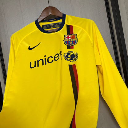 Camisa Retrô Manga Longa do Barcelona Away 2008/09 Torcedor