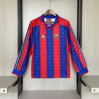 Camisa Retrô Manga Longa do Barcelona Home 1995/97 Torcedor