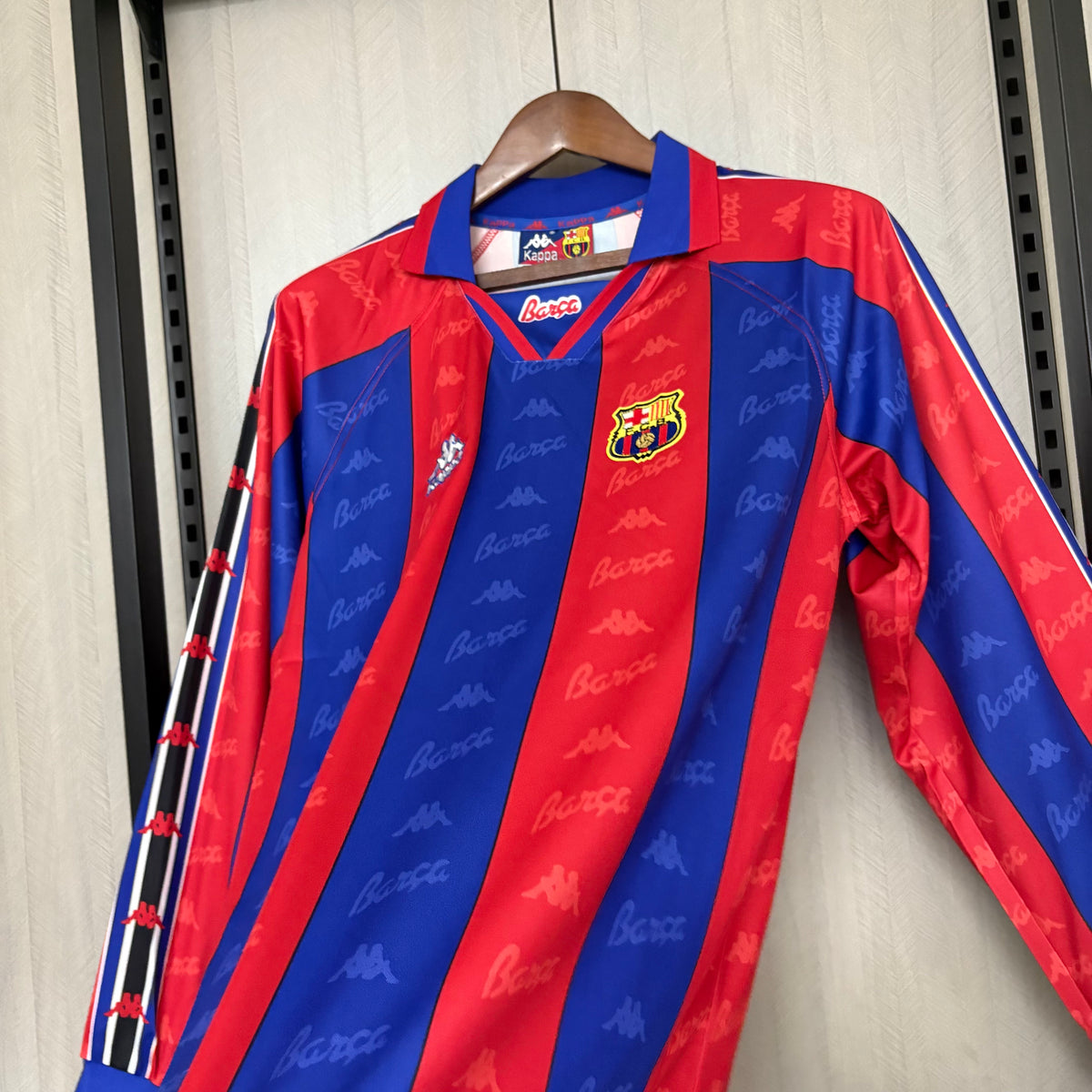 Camisa Retrô Manga Longa do Barcelona Home 1995/97 Torcedor