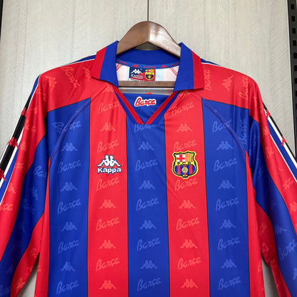 Camisa Retrô Manga Longa do Barcelona Home 1995/97 Torcedor