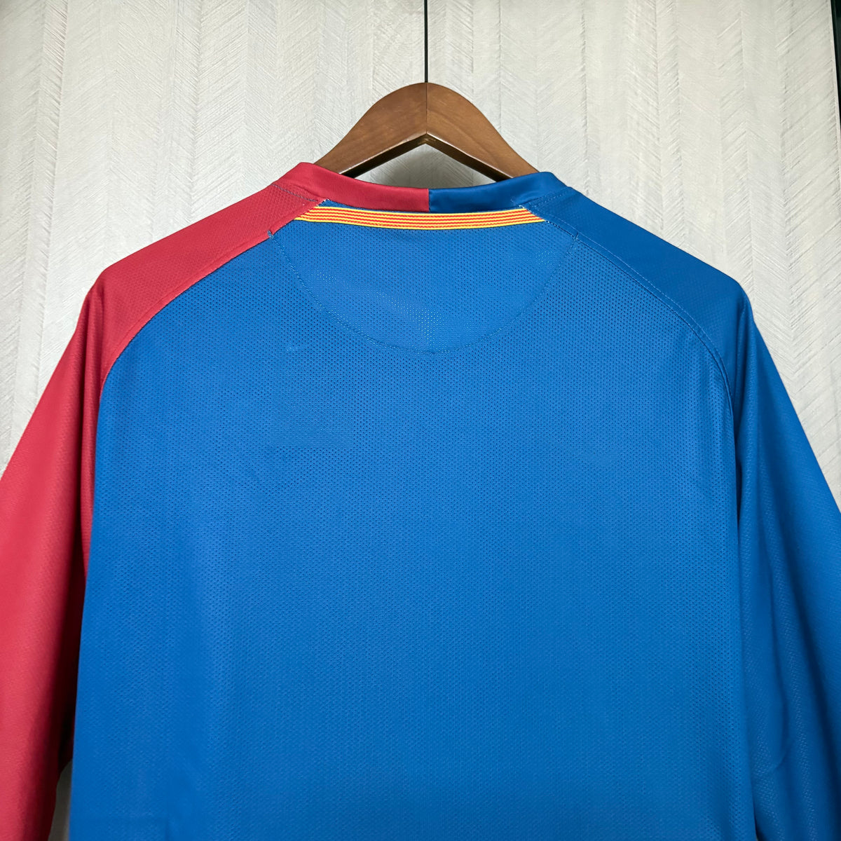 Camisa Retrô Manga Longa do Barcelona Home 2008/09 Torcedor