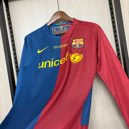 Camisa Retrô Manga Longa do Barcelona Home 2008/09 Torcedor
