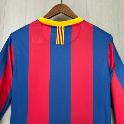Camisa Retrô Manga Longa do Barcelona Home 2010/11 Torcedor