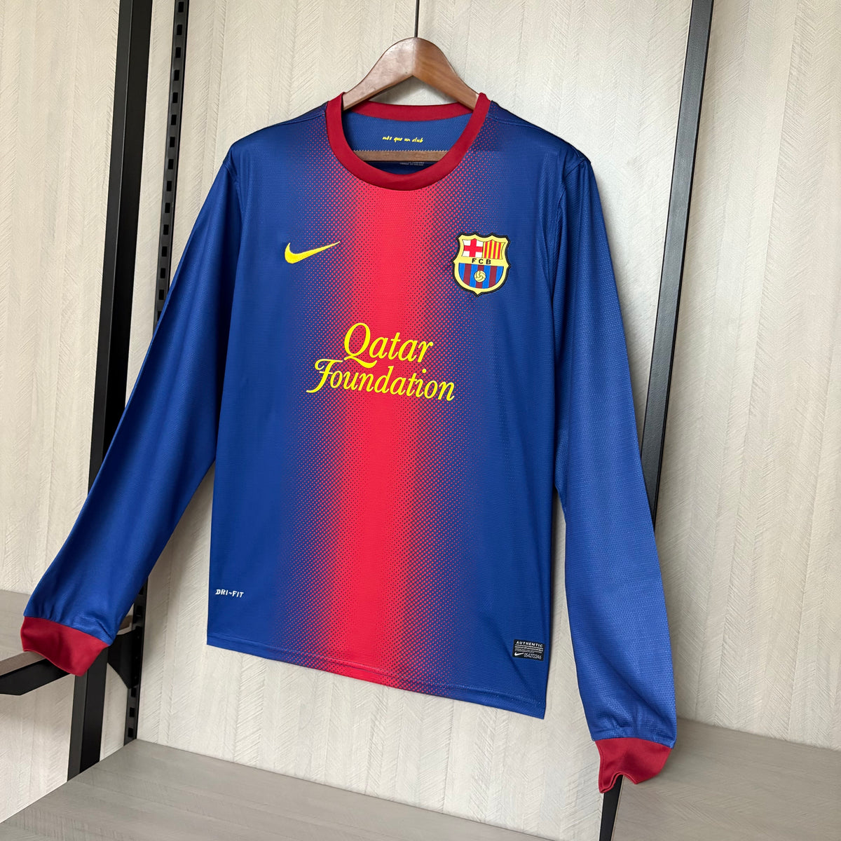 Camisa Retrô Manga Longa do Barcelona Home 2012/13 Torcedor