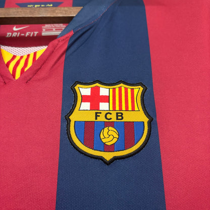 Camisa Retrô Manga Longa do Barcelona Home 2014/15 Torcedor