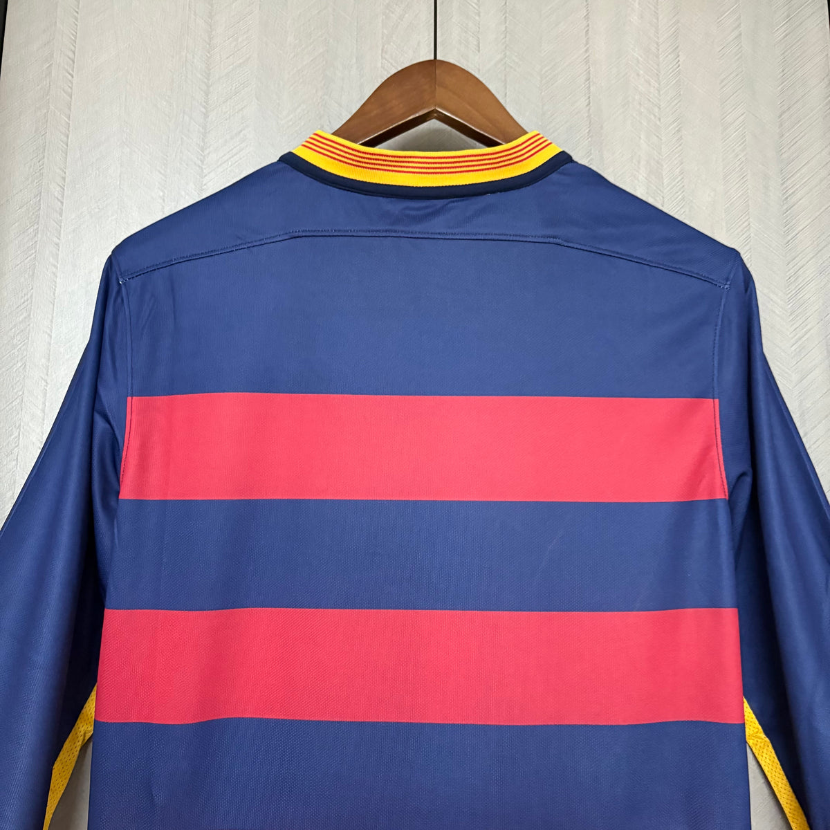 Camisa Retrô Manga Longa do Barcelona Home 2015/16 Torcedor