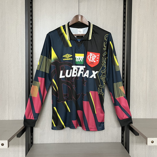 Camisa Retrô Manga Longa do Flamengo Goleiro 1997 Torcedor