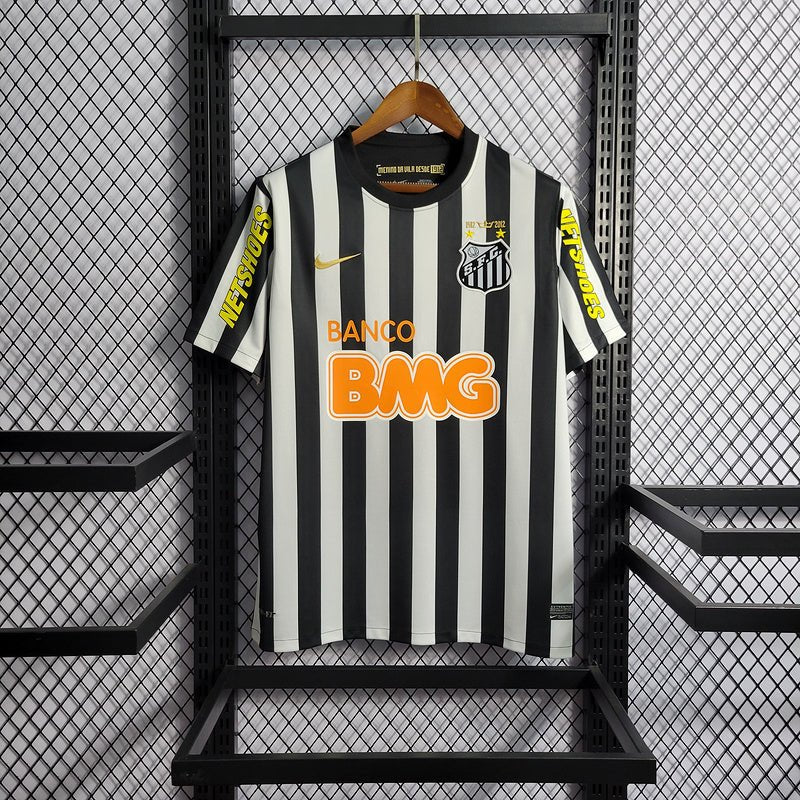 Camisa Santos Retrô 2012/2013 Preta e branca - Nike - DA Sports Oficial