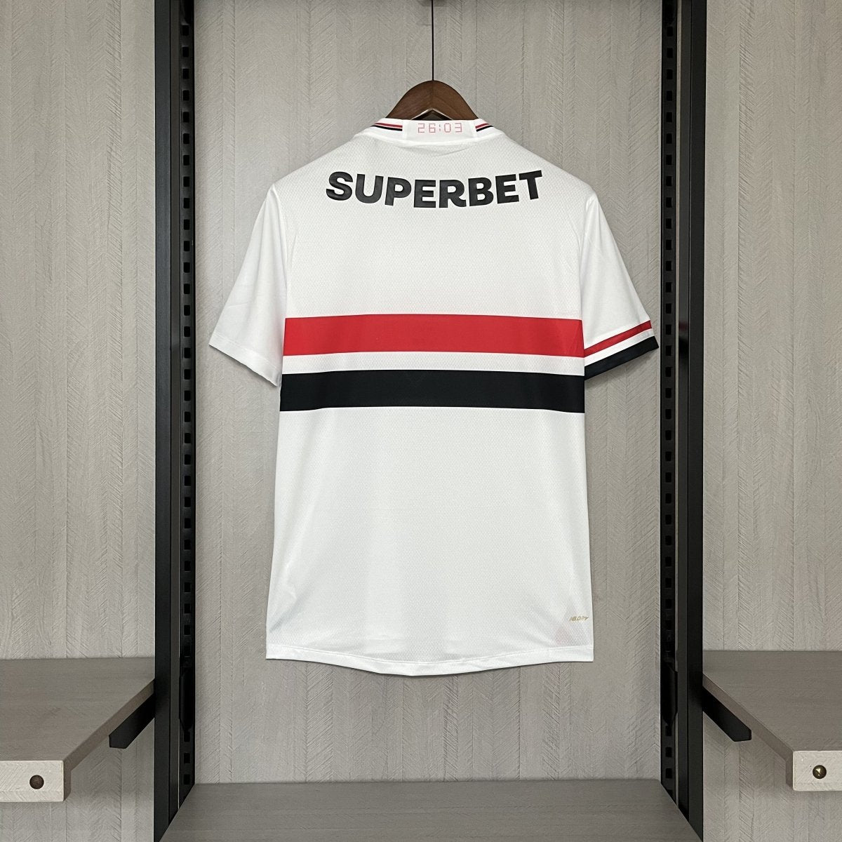 Camisa São Paulo 25/26 Casa New Balance Masculina - Branco+Vermelho - DA Sports Oficial