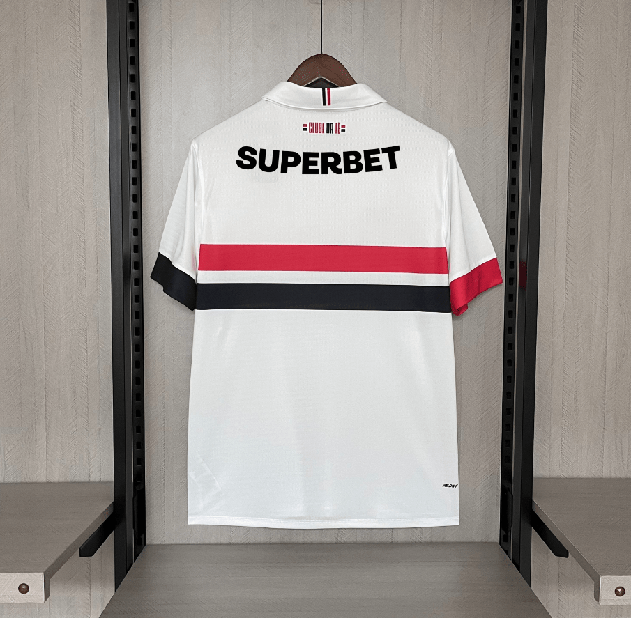 Camisa São Paulo I 24/25 New balance - Branco (Com todos patrocinadores) - DA Sports Oficial