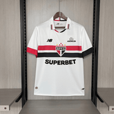 Camisa São Paulo I 24/25 New balance - Branco (Com todos patrocinadores) - DA Sports Oficial