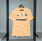 Camisa São Paulo Treino New Balance 24/25 Laranja (Com todos patrocinadores) - DA Sports Oficial