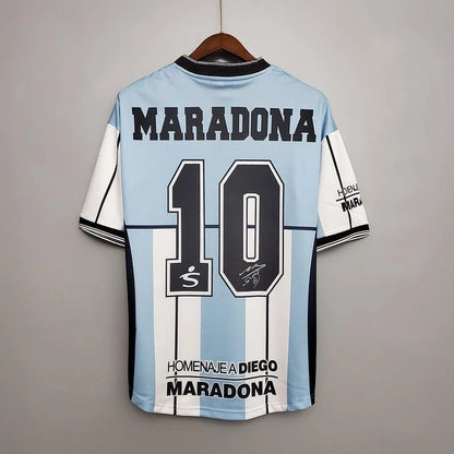 Camisa Seleção Argentina Retrô 2001 Azul e Branca - Fila