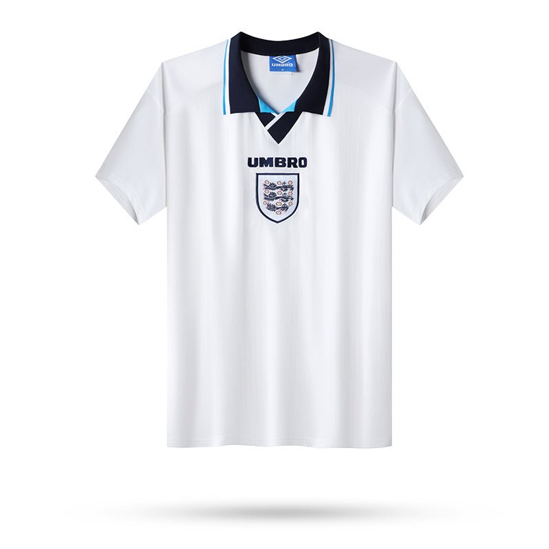 Camisa Seleção da Inglaterra Retrô Home 1996 Torcedor Umbro Masculina - Branco - DA Sports Oficial