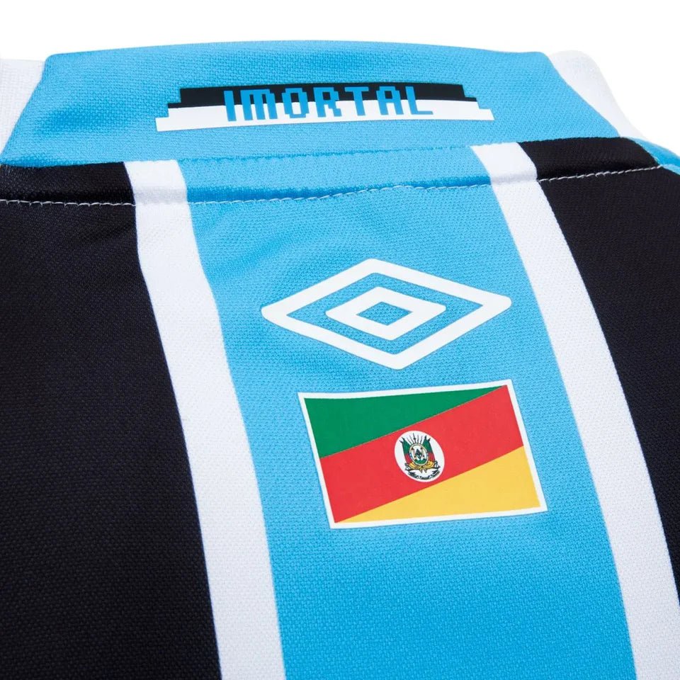 Camisa Umbro Grêmio 2025/26 I Manga Longa Patrocinio - DA Sports Oficial