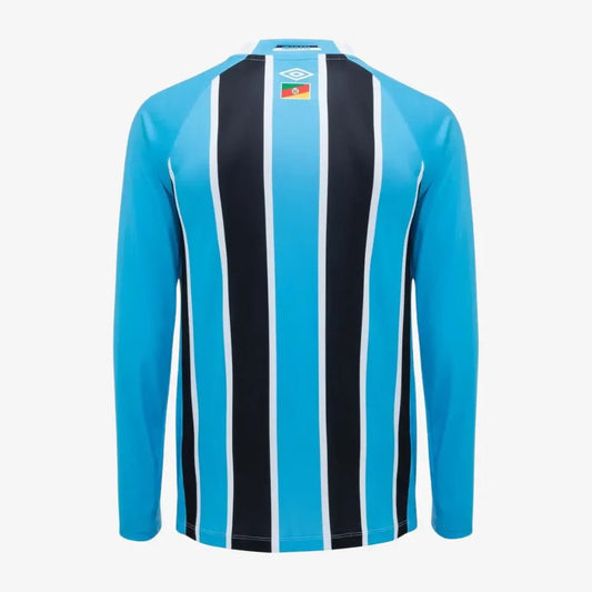Camisa Umbro Grêmio 2025/26 I Manga Longa Patrocinio - DA Sports Oficial