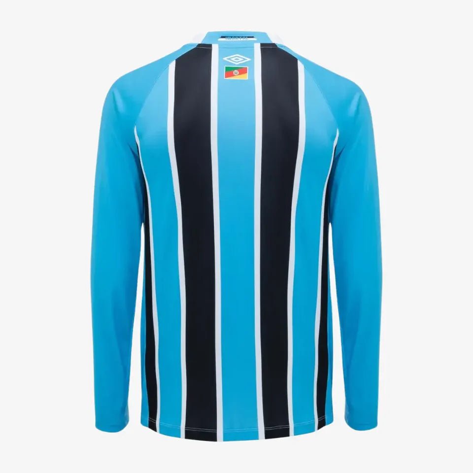 Camisa Umbro Grêmio 2025/26 I Manga Longa Patrocinio - DA Sports Oficial
