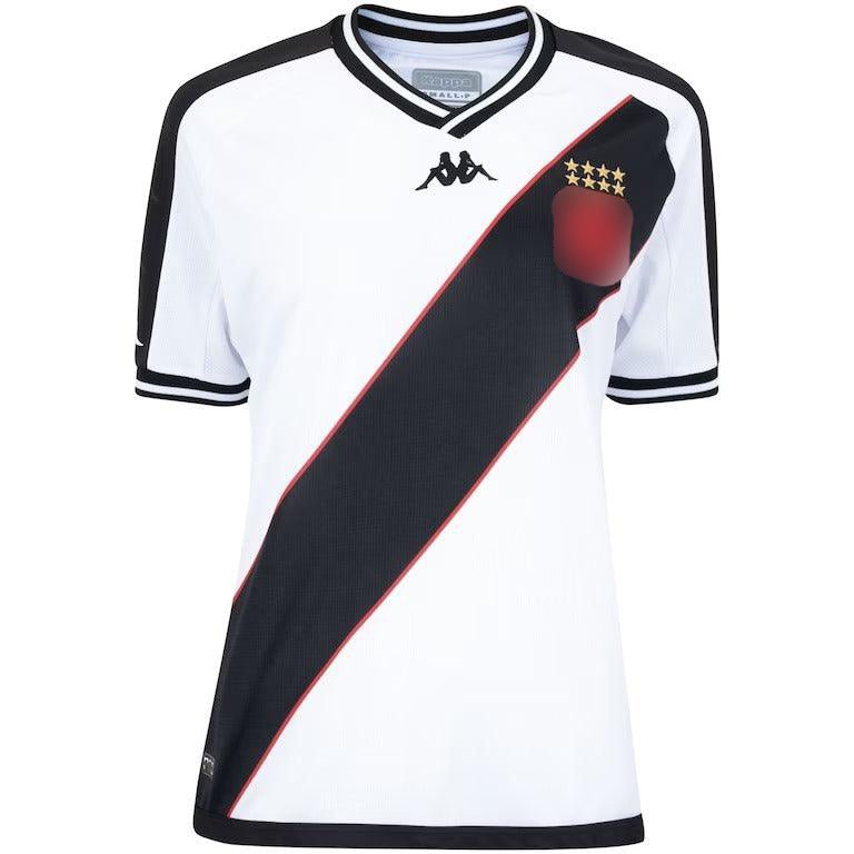 Camisa Vasco I 24/25 Kappa - Branca com Listra Preta - (Feminina) - DA Sports Oficial