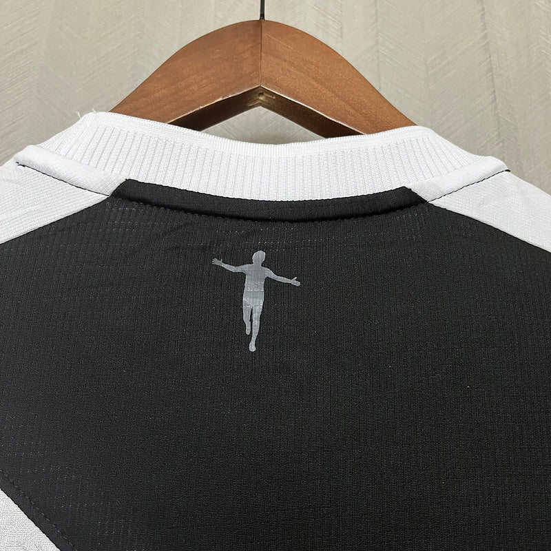 Camisa Vasco I 24/25 Kappa Masculina - Preto+Branco - DA Sports Oficial