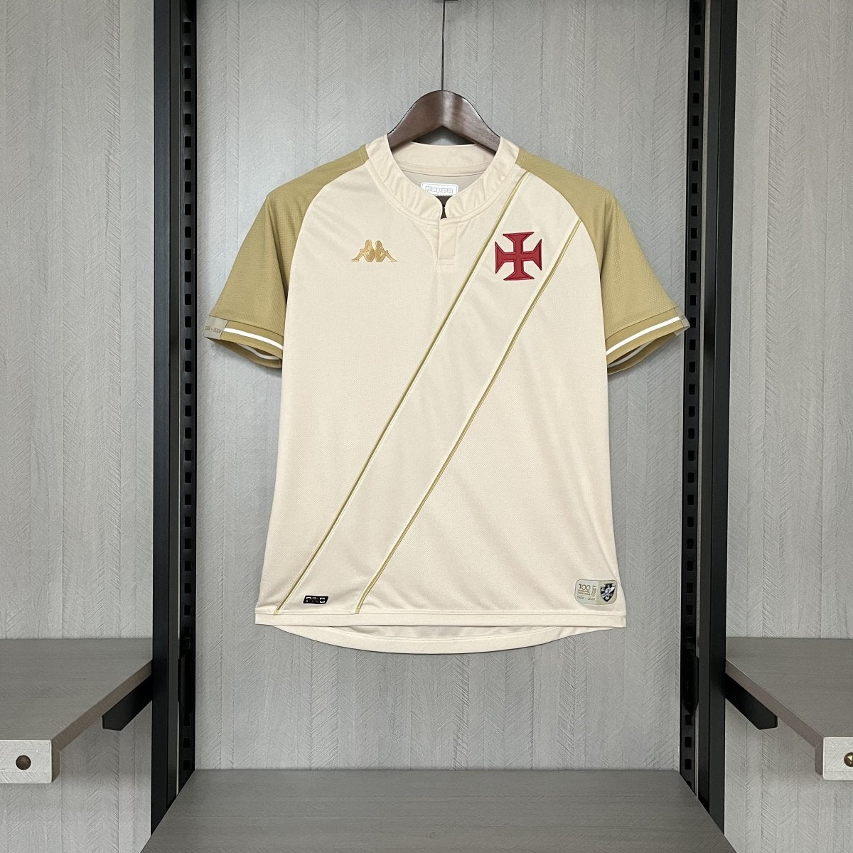 Camisa Vasco III 24/25 Kappa - Bege - (Feminina) - DA Sports Oficial