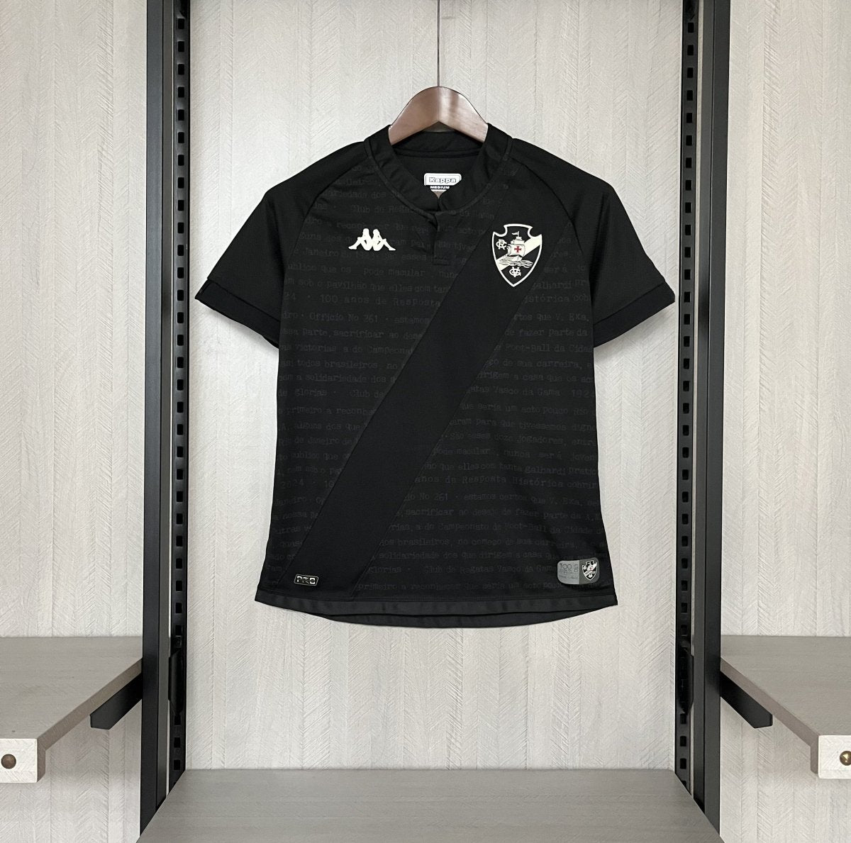 Camisa Vasco III 24/25 Kombat Kappa - Preto - (Feminina) - DA Sports Oficial
