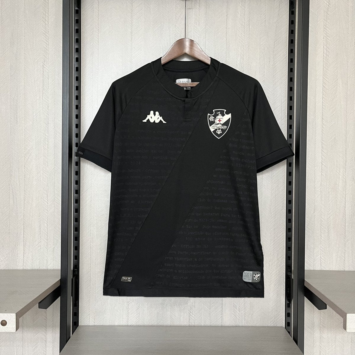 Camisa Vasco III 24/25 s/n° Kombat Kappa Masculina - Preto - DA Sports Oficial