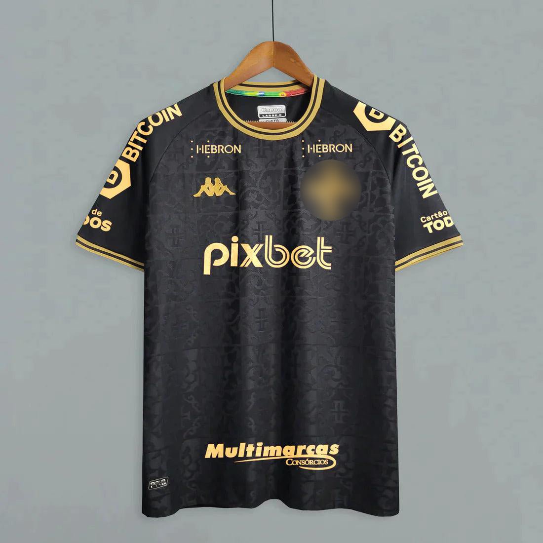 Camisa Vasco III [Com Patrocínio] 22/23 Kappa - Preto - DA Sports Oficial