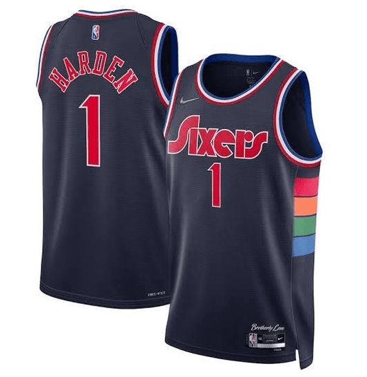 Regata NBA Philadelphia 76ers City Edition Diamante 75th Masculina