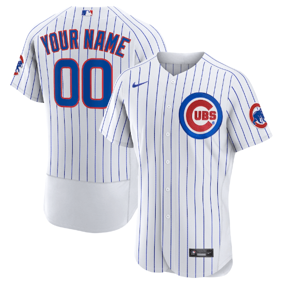 Camisa MLB Chicago Cubs Branca Authentic