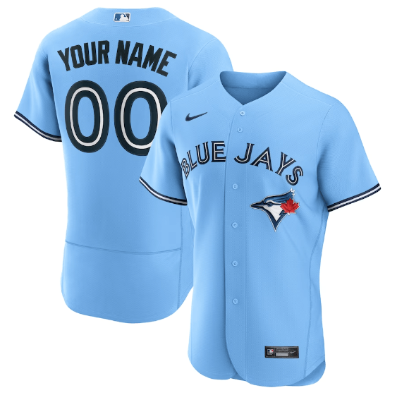 Camisa MLB Toronto Blue Jays Azul Clara Authentic