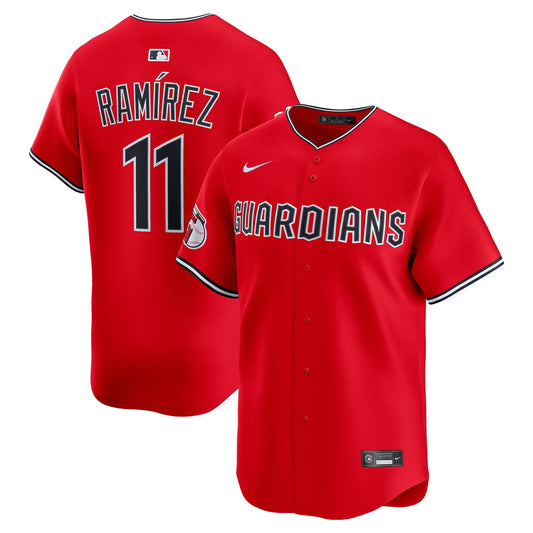 Camisa MLB Cleveland Guardians Torcedor Jersey Vermelha