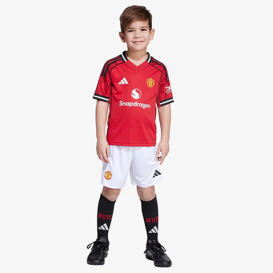 Conjunto Infantil Adidas Manchester United 2025/26 Torcedor - DA Sports Oficial