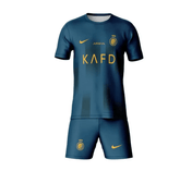 Conjunto Infantil Al - Nassr Away 23/24 - Marinho - DA Sports Oficial