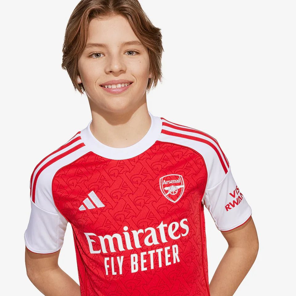 Conjunto Infantil Arsenal Home 2025 - Vermelho - DA Sports Oficial