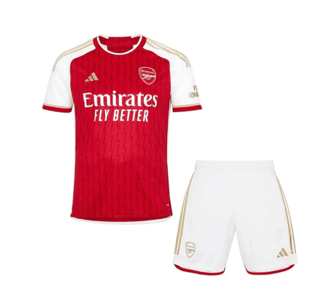 Conjunto Infantil Arsenal Home 23/24 - Vermelho - DA Sports Oficial