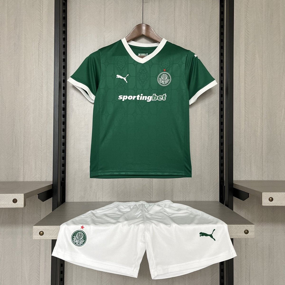 Conjunto Infantil Puma Palmeiras 2025/26 I - DA Sports Oficial